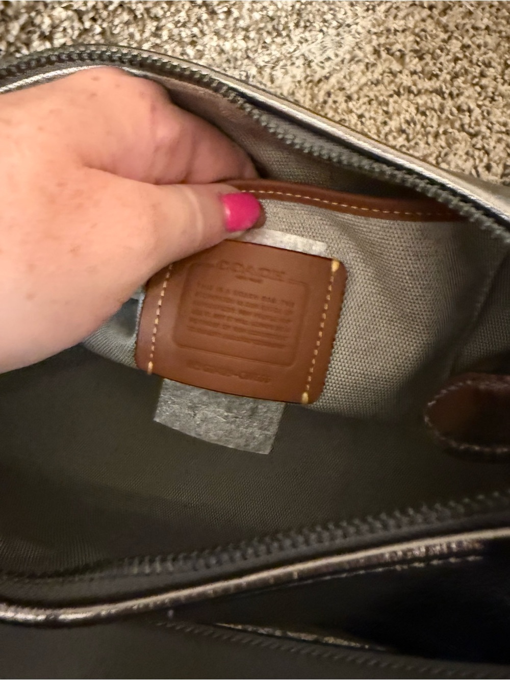 Coach Juliet shoulder bag metallic pewter - Picture 10 of 12